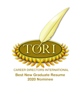 TORI-AWD-2020-NOMINEE-BEST-NEW-GRAD-RESUME