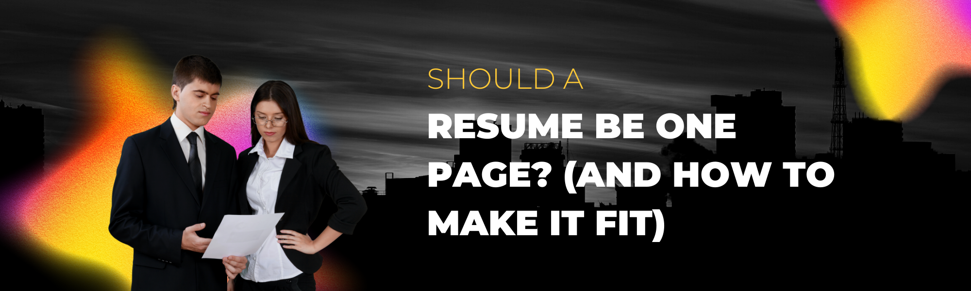 Modern business linkedin banner