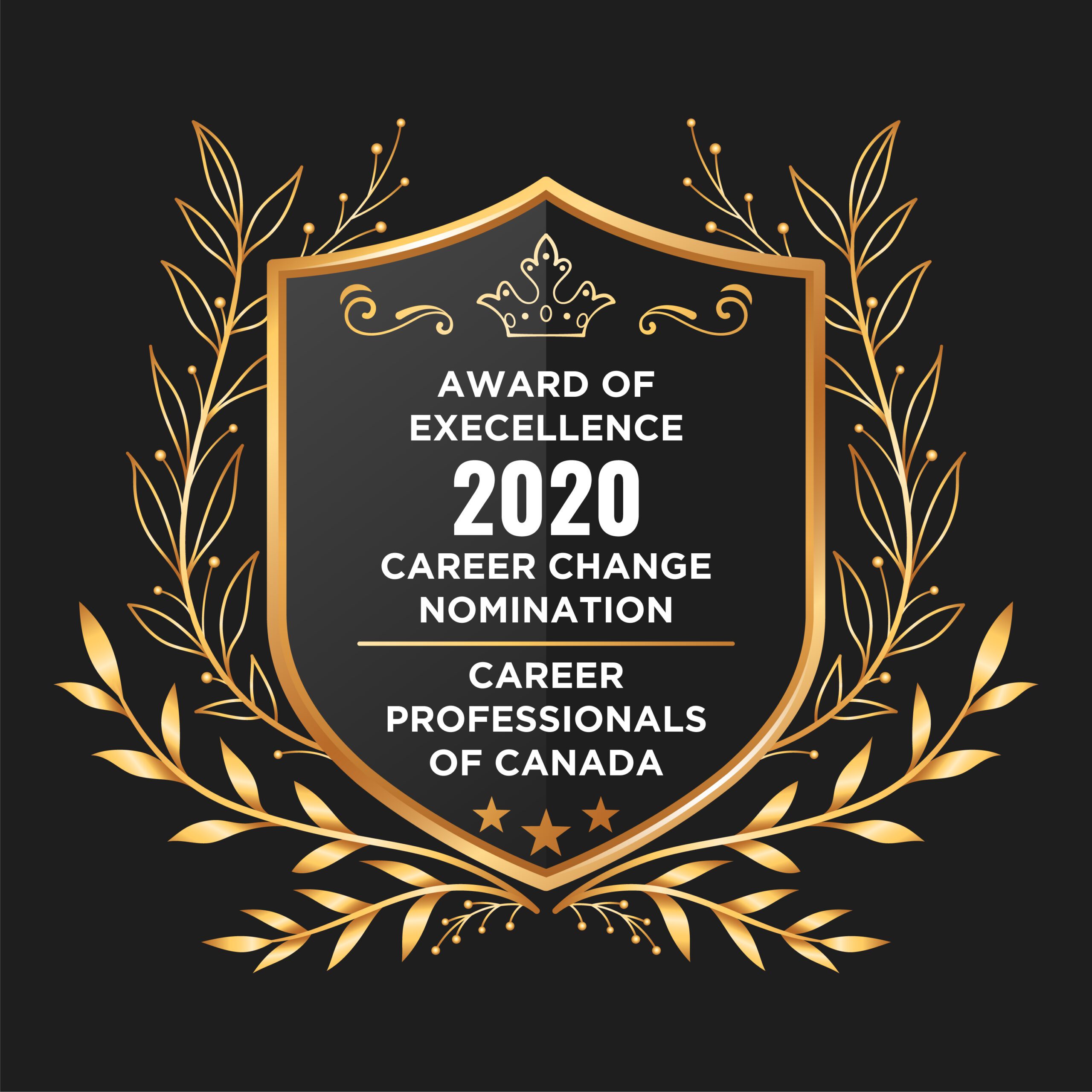 Award of Execellence 2020 for Career Change Nomination