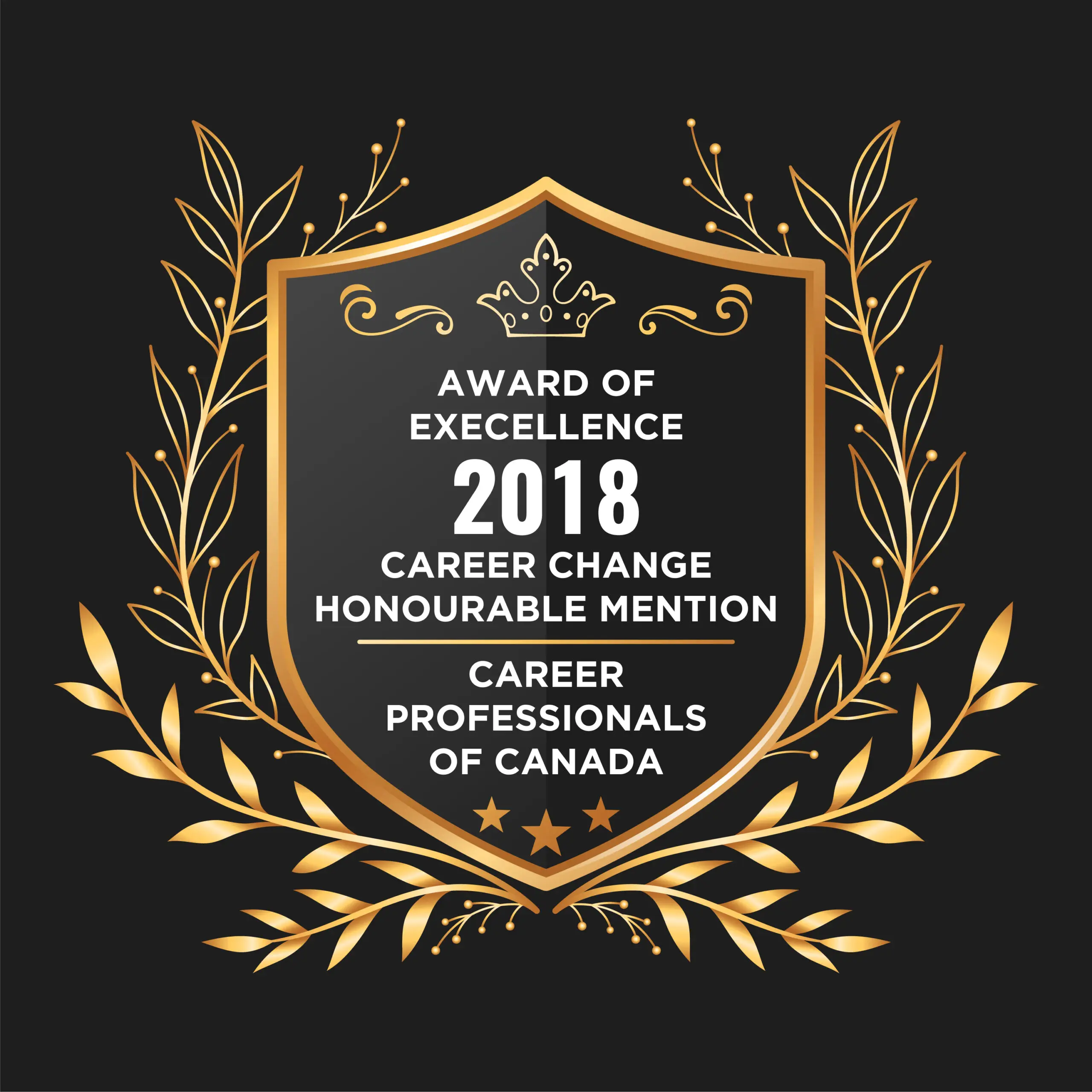 AWARD OF EXECELLENCE 2018 – Career Change