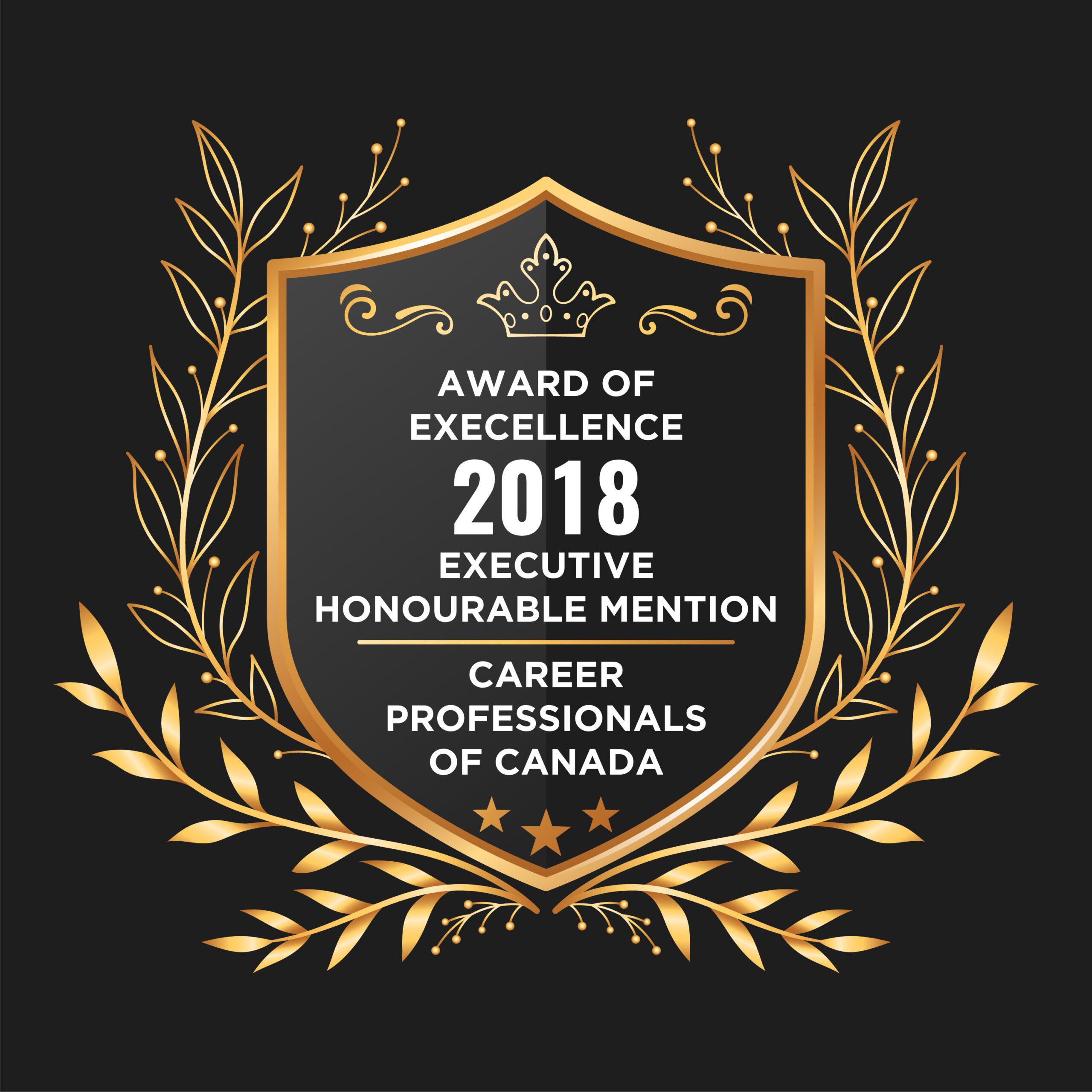 AWARD OF EXECELLENCE 2018 – Executive - Honourable Mention