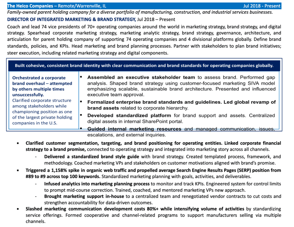 Chief Marketing Officer (CMO) Resume Examples for 2026
