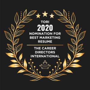 TORI Nomination for Best Marketing Resume