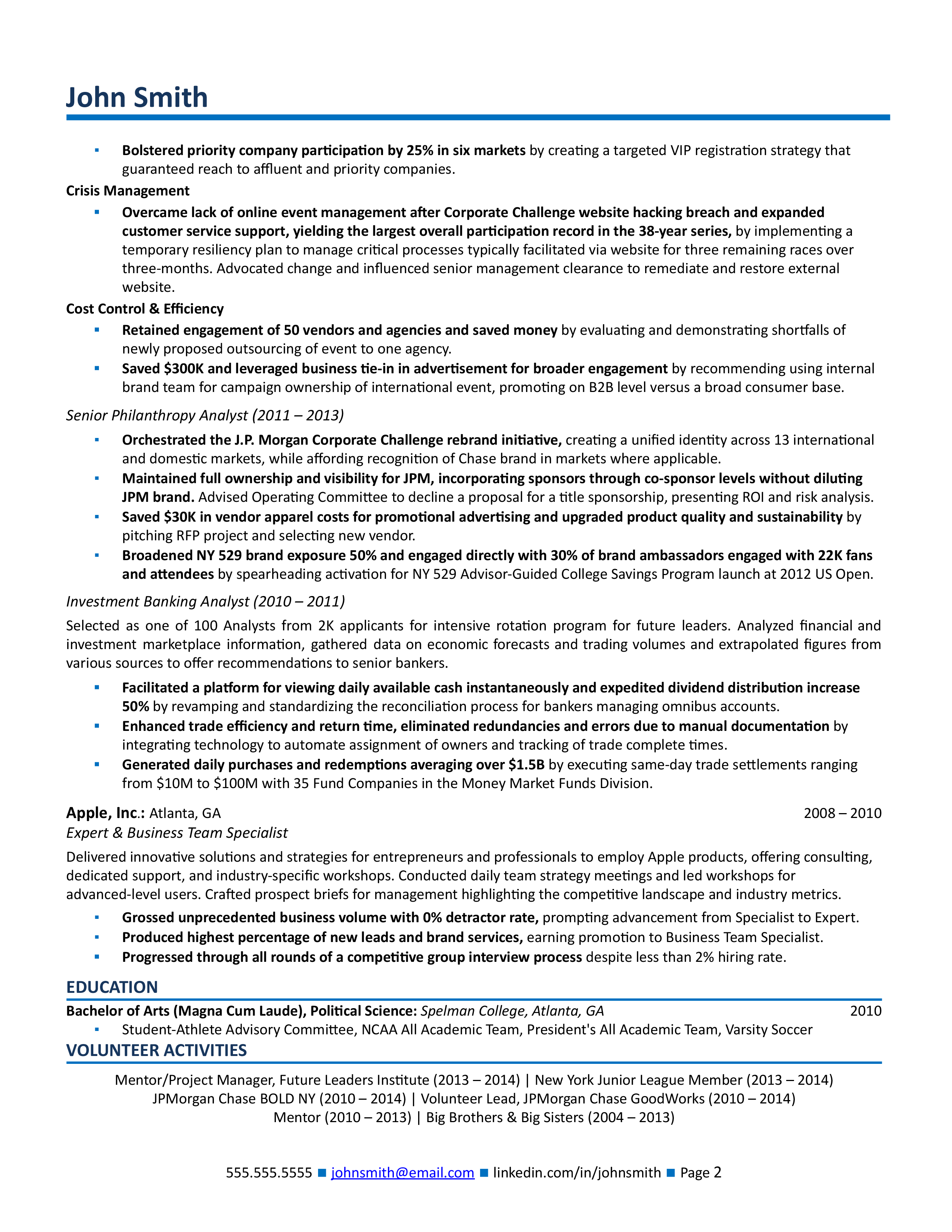 brand marketing manager resume