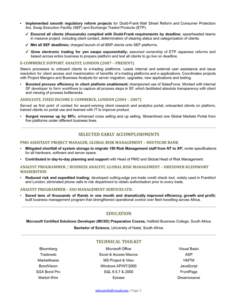 Product Manager Resume Examples - Product Manager Resume Examples 768x993