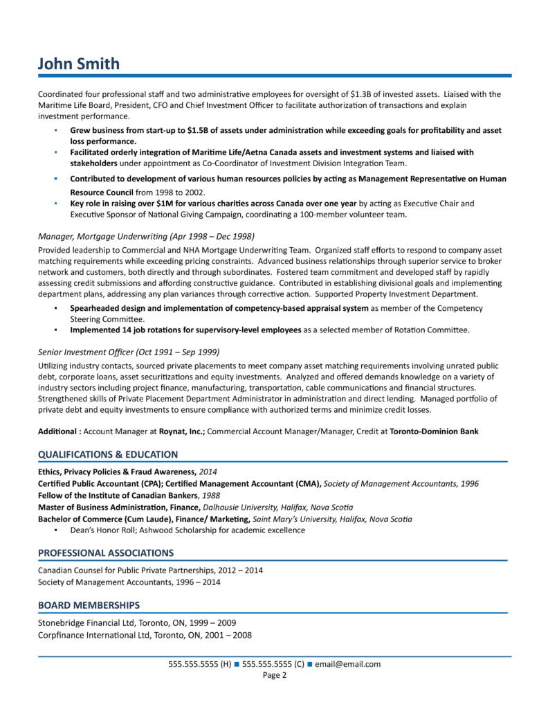 Job Winning Vice President VP - Resume Vice President 792x1024 