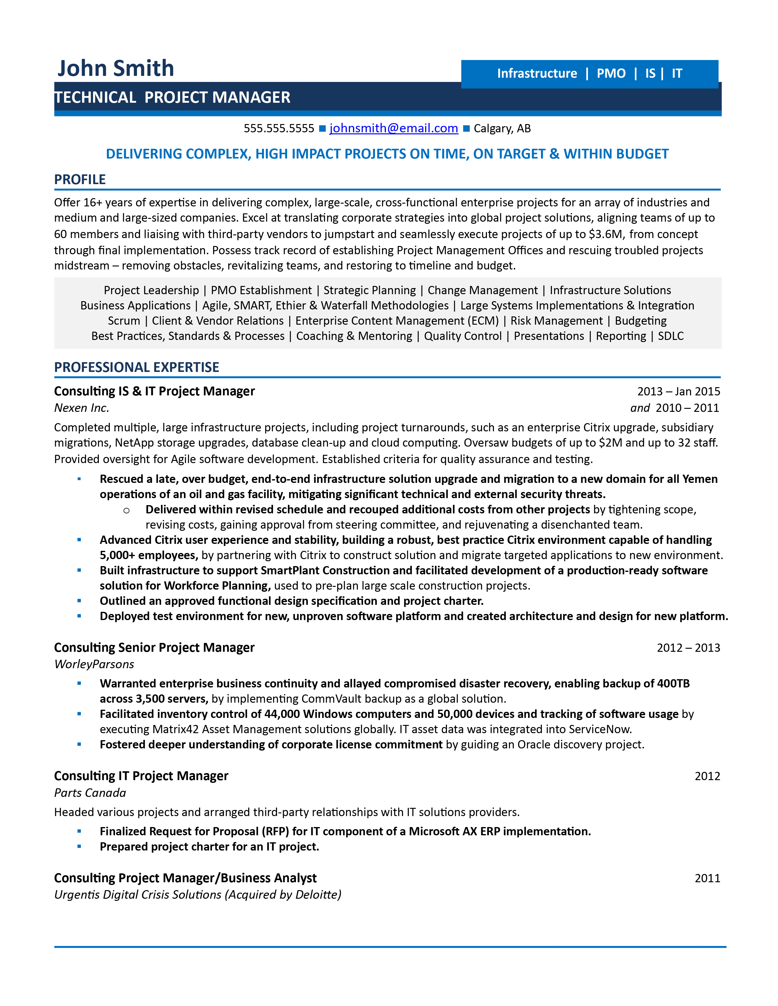 2025 Technical Project Manager Resume Example Guide 