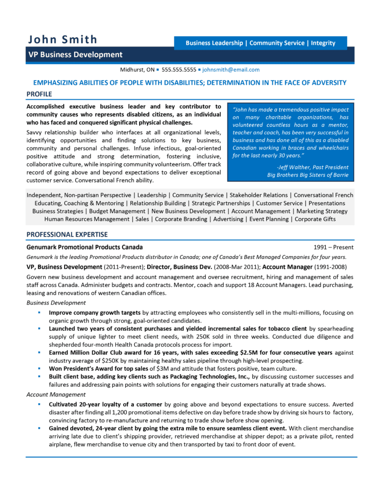 VP Resume Samples iCareerSolutions - Vp Business Development Resume 768x994 