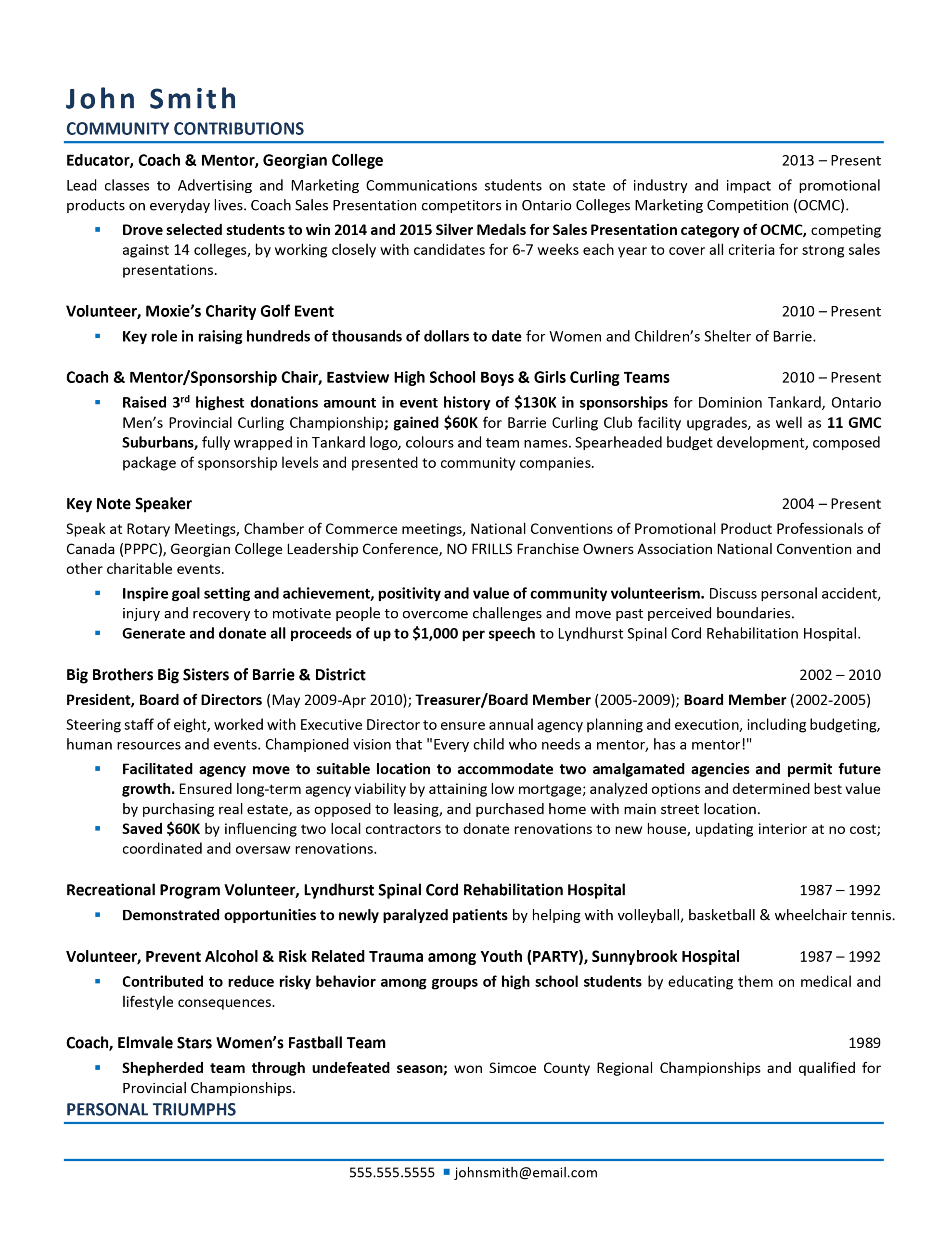 vp of business development resume sample