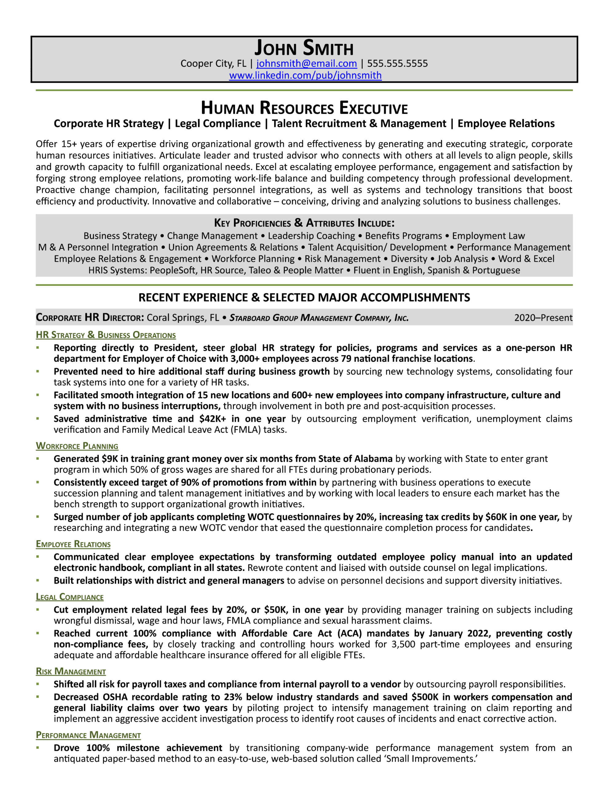 Human Resources (HR) Resume Examples & Detailed Guide for [year]