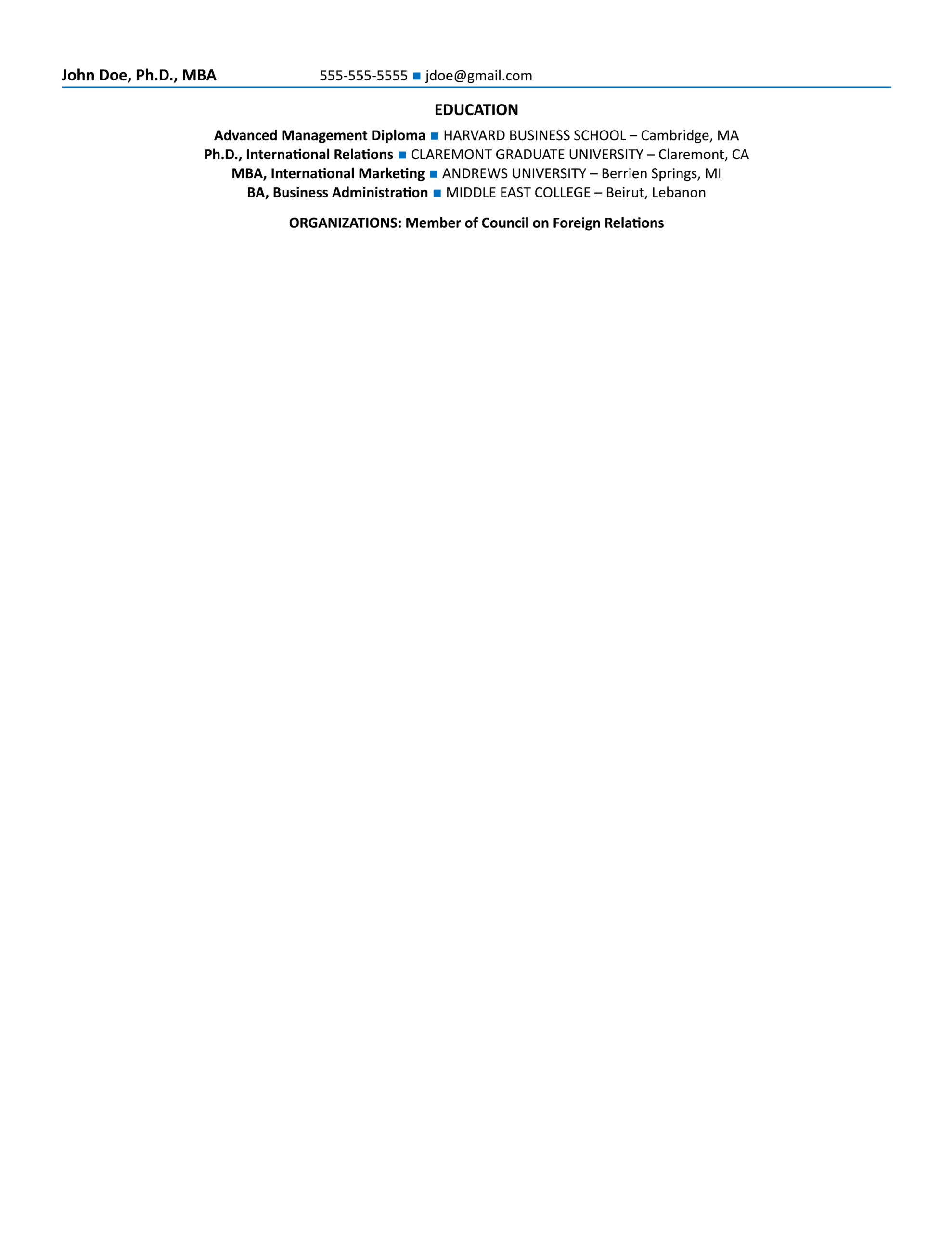 presidents resume scaled presidents resume