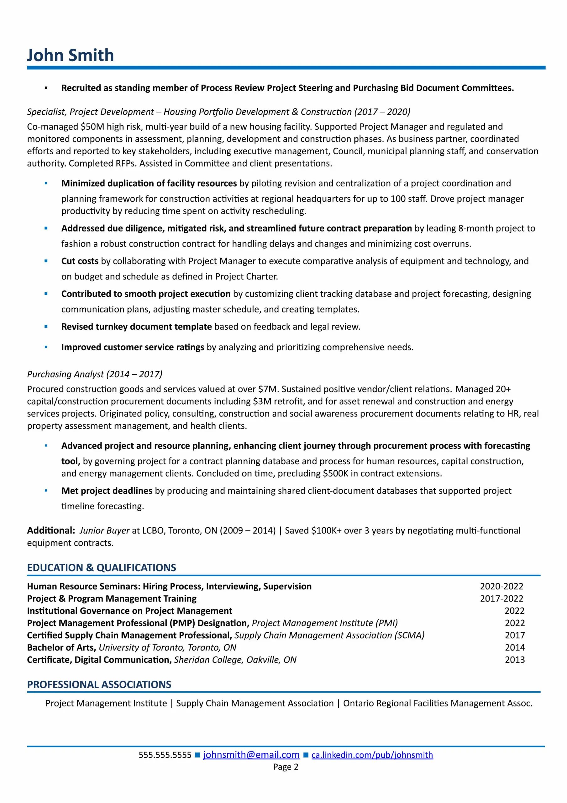 project managerment resume scaled 1 project management resume