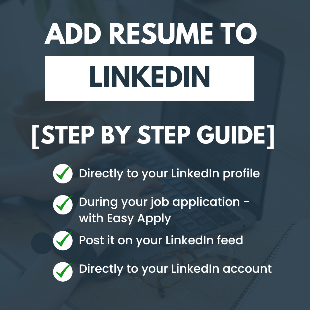 add resume to linkedin