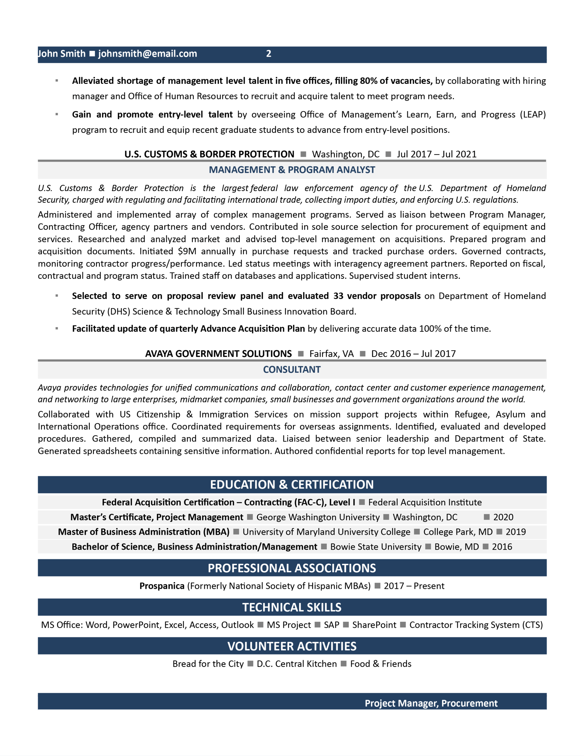 best project management resume example 1 scaled best project management resume example