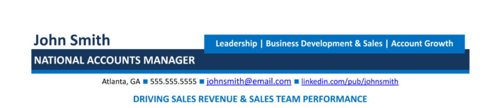 account manager resume header account manager resume header