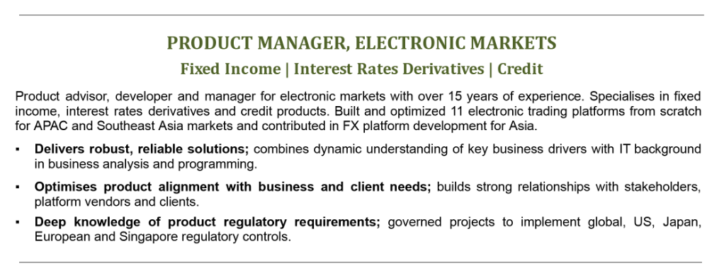 manager resume summary