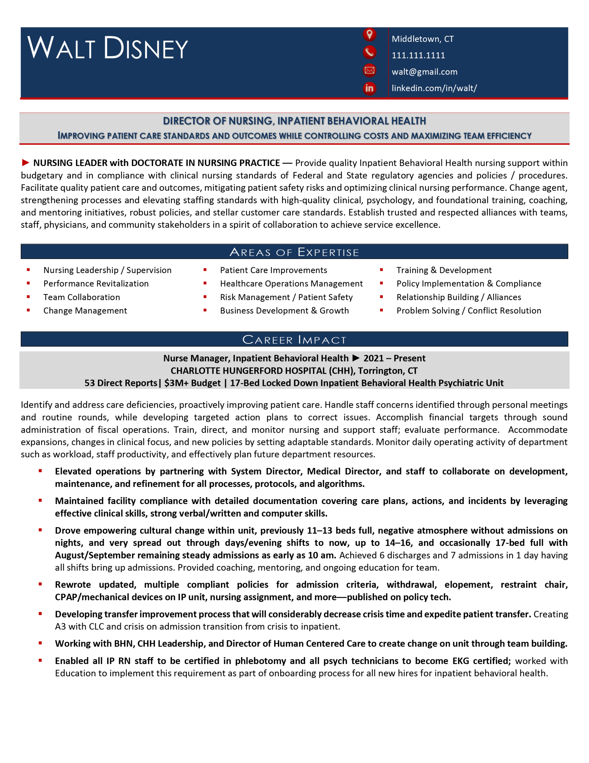 Director of Nursing Resume for [year] [Samples & Detailed Guide]