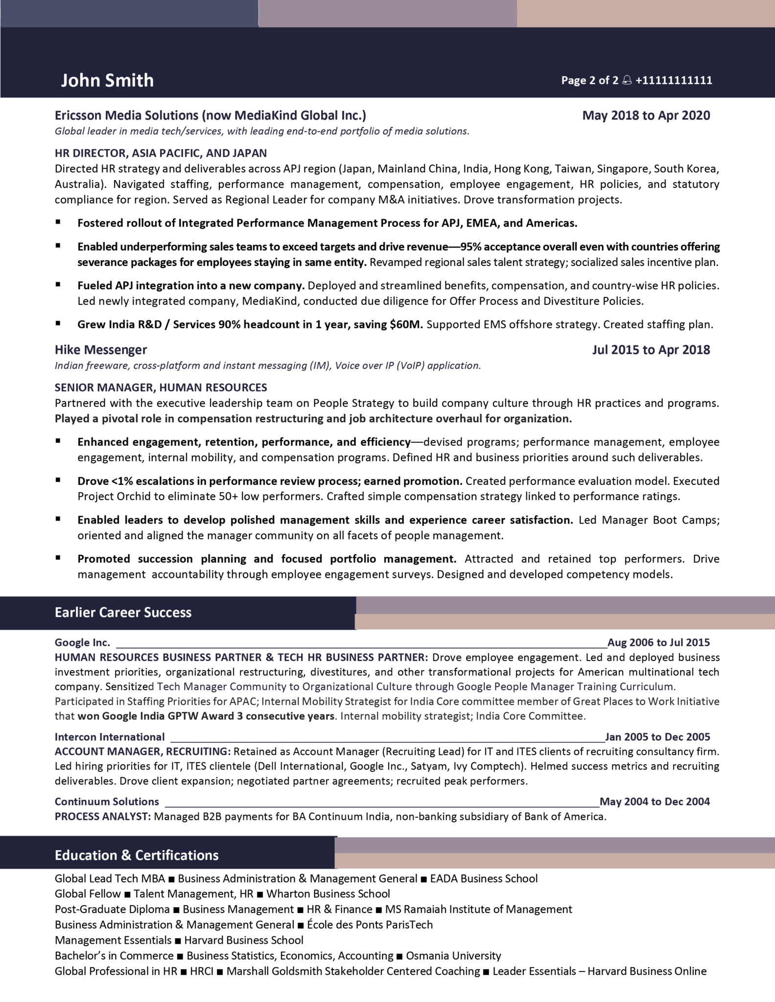 Best Chief Human Resources Officer - Chro Resume Sample 1583x2048 