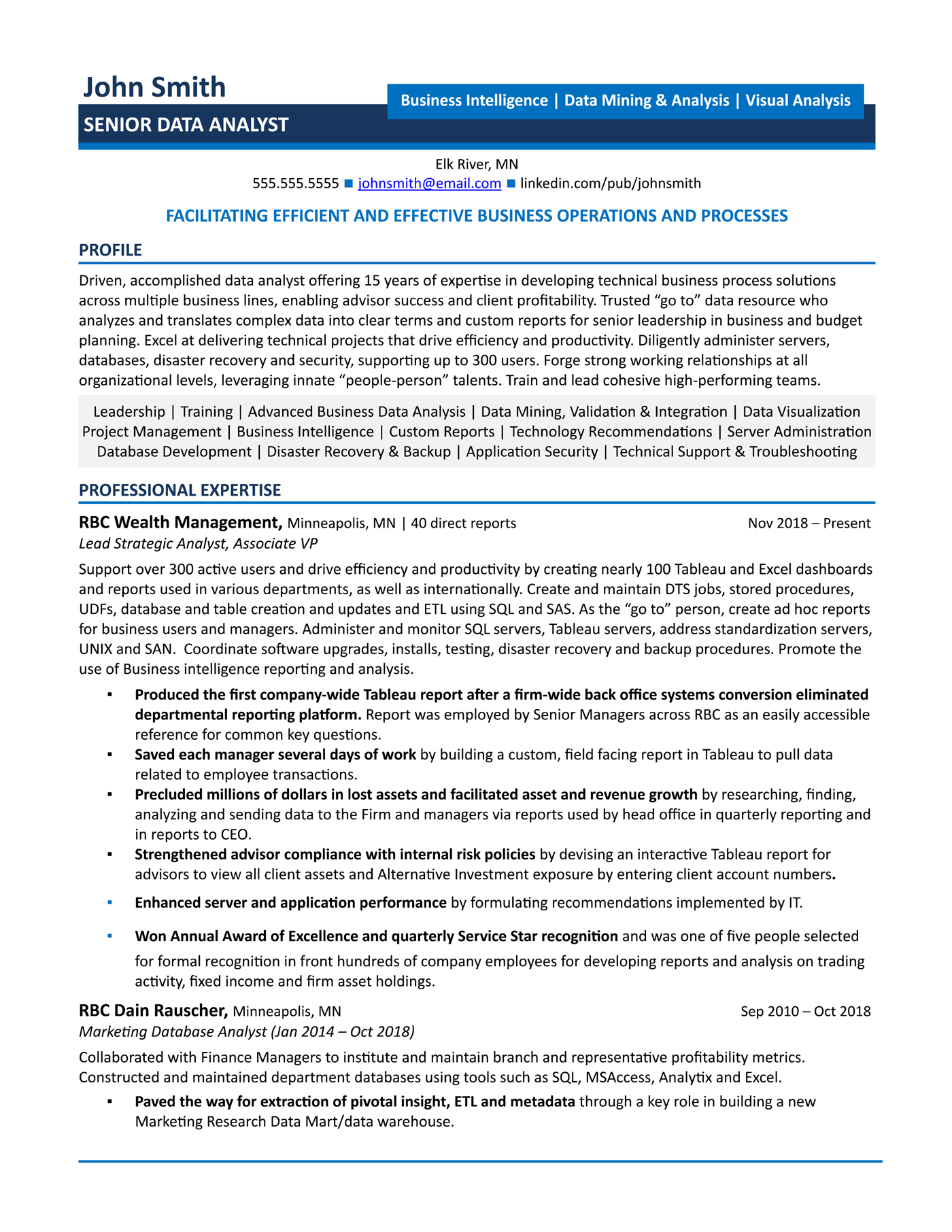 Data Analyst Resume for [year] [Examples & Detailed Guide]