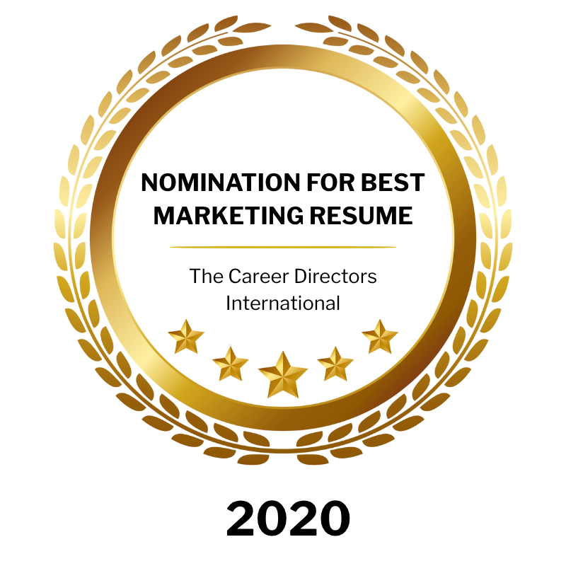 Nomination for Best Marketing Resume