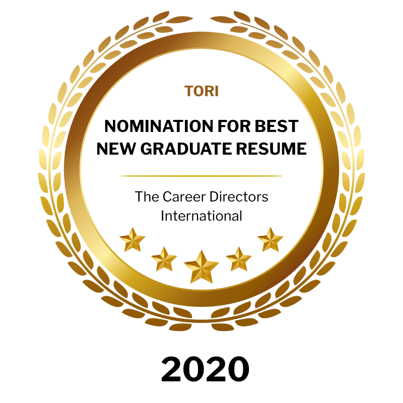 Nomination for Best New Graduate Resume