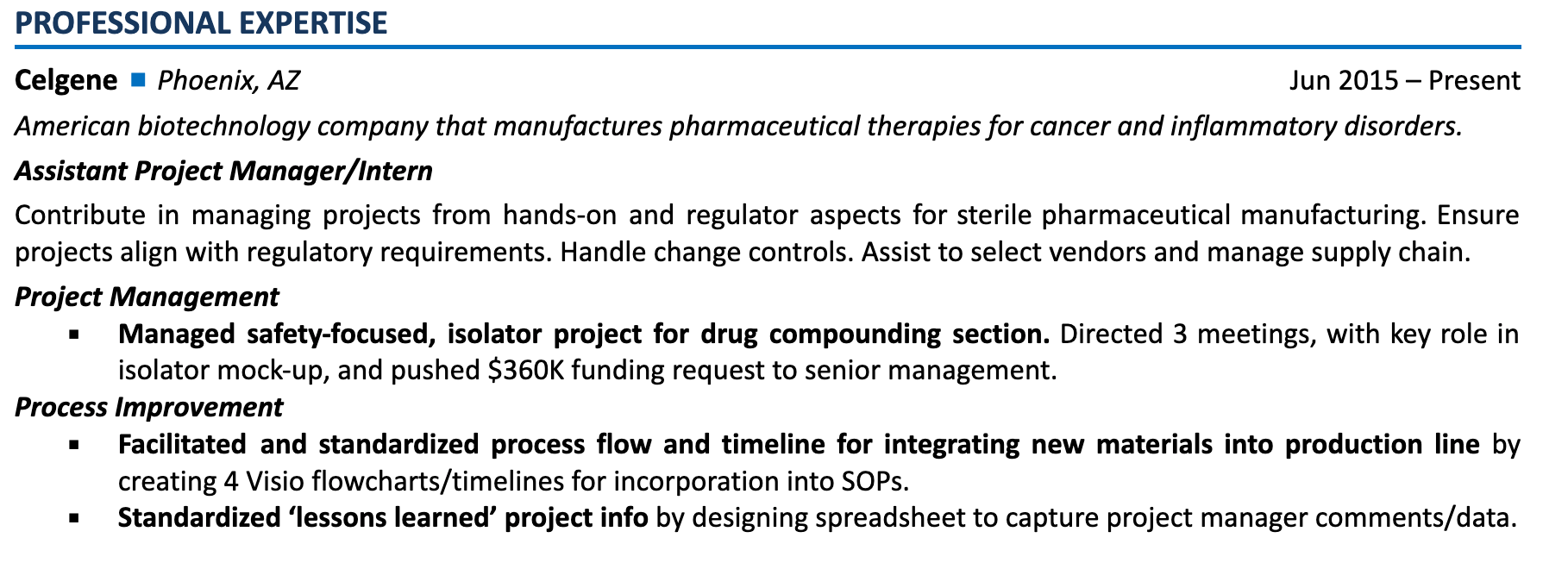 project management achievements project-management-achievements