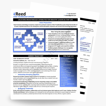 CTO resume examples CTO resume examples