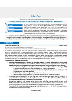 Fintech Resume Sample 1