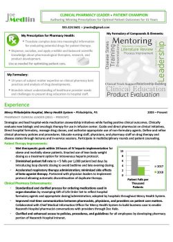 Best Medical Resume Sample