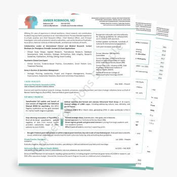 MD resume MD resume