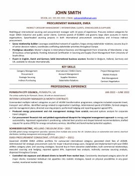 procurement-manager-resume