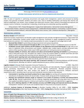 procurement-specialist-resume