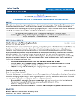 sales executive resume