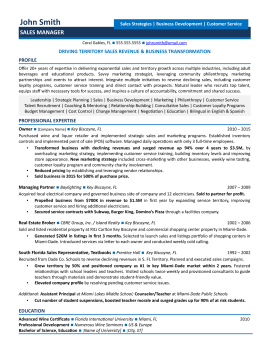 sales-manager-resume