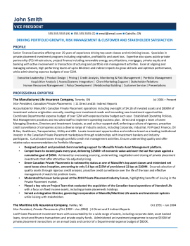 vice president resume